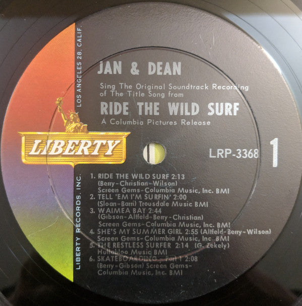Jan & Dean : Ride The Wild Surf (LP, Album, Mono, Ind)