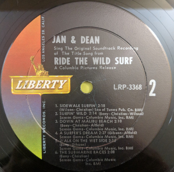 Jan & Dean : Ride The Wild Surf (LP, Album, Mono, Ind)