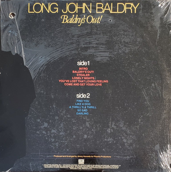 Long John Baldry : Baldry's Out! (LP, Album, L.A)