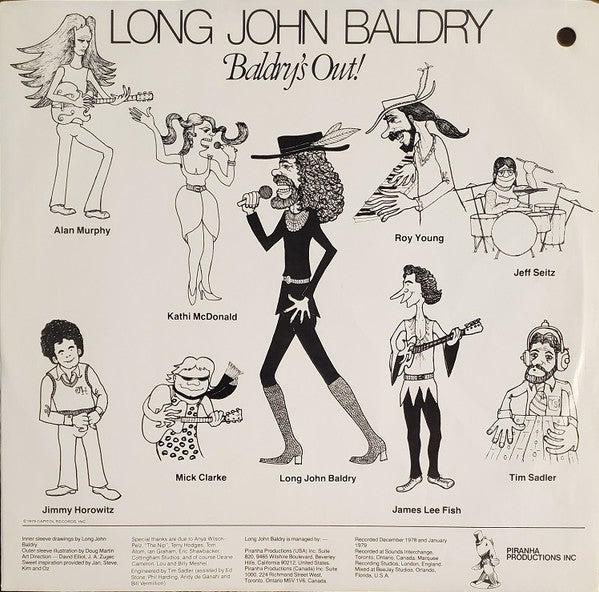 Long John Baldry : Baldry's Out! (LP, Album, L.A)