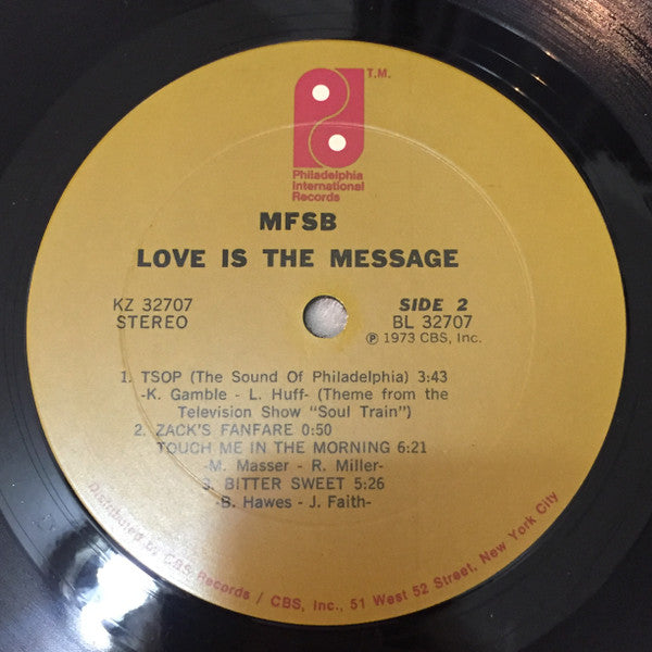 MFSB : Love Is The Message (LP, Album, Ter)