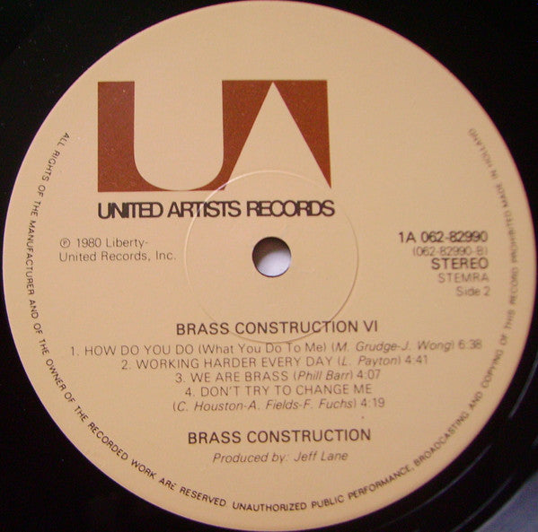 Brass Construction : Brass Construction 6 (LP, Album)