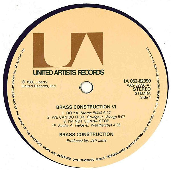 Brass Construction : Brass Construction 6 (LP, Album)