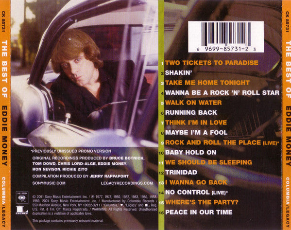 Eddie Money : The Best Of Eddie Money (CD, Comp, RM)