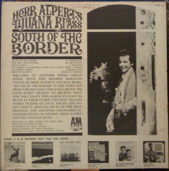 Herb Alpert's Tijuana Brass* : South Of The Border (LP, Album, Pit)
