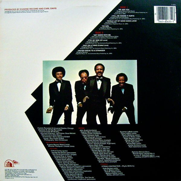 The Chi-Lites Featuring Eugene Record : Me And You (LP, Album, Ind)