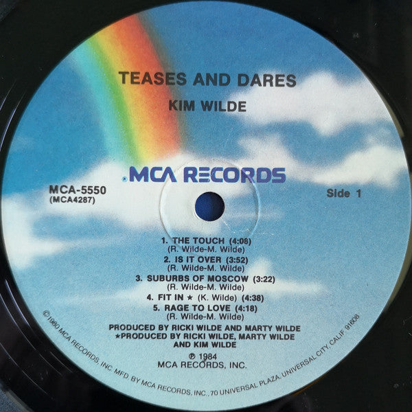 Kim Wilde : Teases & Dares (LP, Album, Pin)