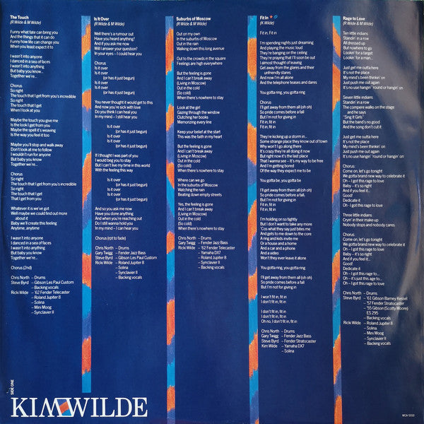 Kim Wilde : Teases & Dares (LP, Album, Pin)