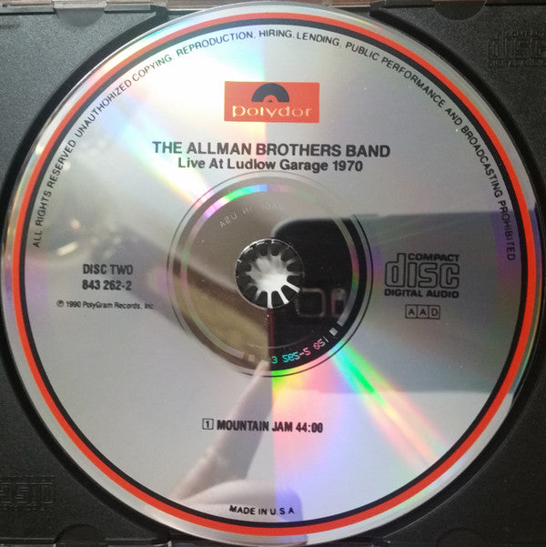 The Allman Brothers Band : Live At Ludlow Garage 1970 (2xCD, Album, RM)