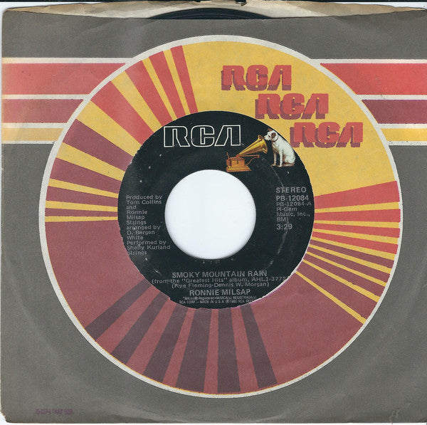 Ronnie Milsap : Smoky Mountain Rain (7", Single, Styrene, Ind)