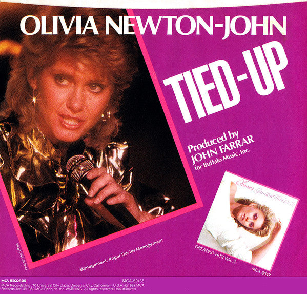 Olivia Newton-John : Tied-Up (7", Pin)