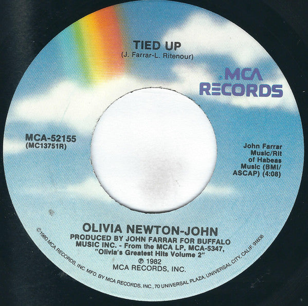 Olivia Newton-John : Tied-Up (7", Pin)