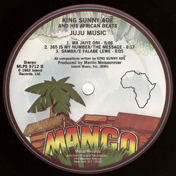 King Sunny Adé And His African Beats* : Juju Music (LP, Album, PRC)
