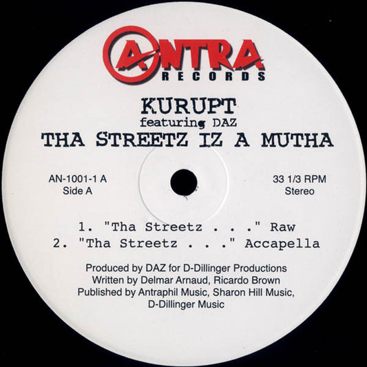 Kurupt : Tha Streetz Iz A Mutha (12", Single)