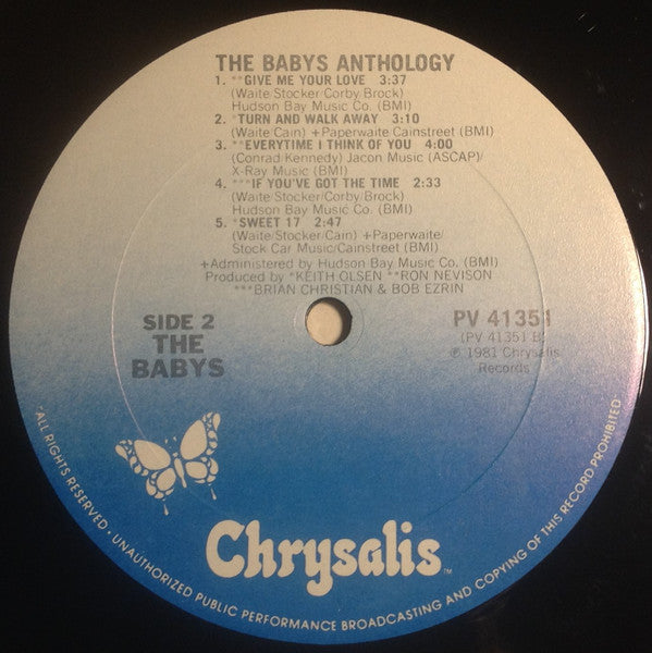 The Babys : Anthology (LP, Comp, Club, RE, Car)