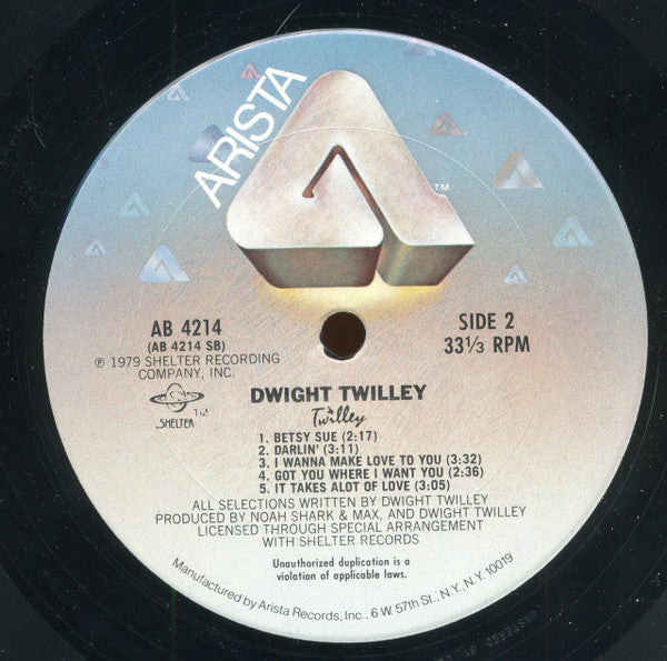Dwight Twilley : Twilley (LP, Album, Pit)
