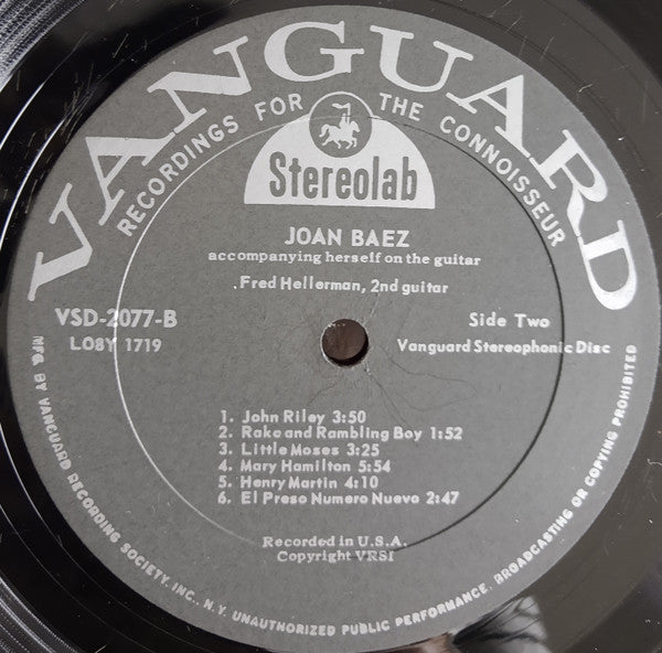 Joan Baez : Joan Baez (LP, Album, Ter)