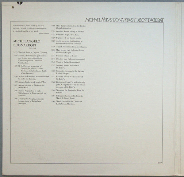 Alex North : The Agony And The Ecstasy (LP, Scr)