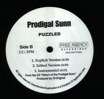 Prodigal Sunn : Brutality (The Grindz Remix) / Puzzled (12")