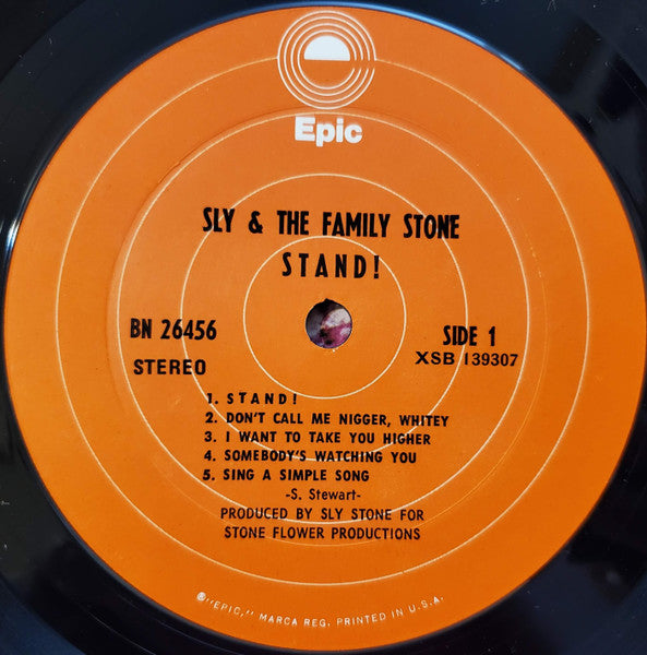 Sly & The Family Stone : Stand! (LP, Album, Gat)