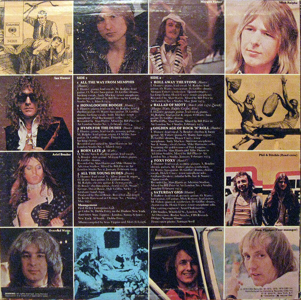 Mott The Hoople : Greatest Hits (LP, Comp, Pit)