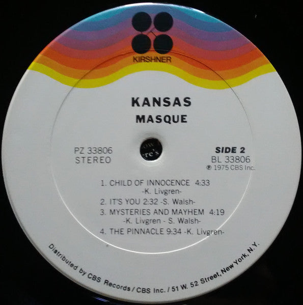Kansas (2) : Masque (LP, Album, Ter)
