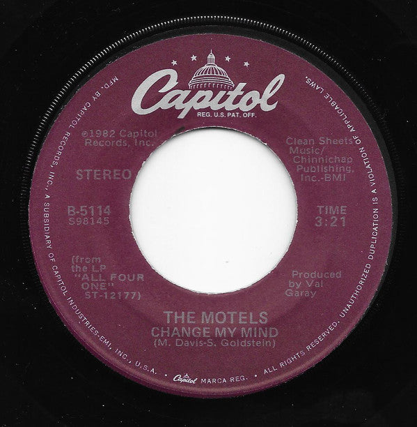 The Motels : Only The Lonely (7", Jac)