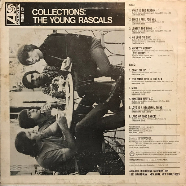 The Young Rascals : Collections (LP, Album, Mono, Pre)