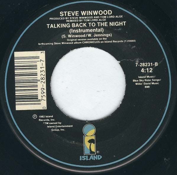 Steve Winwood : Valerie (7", Single, Spe)