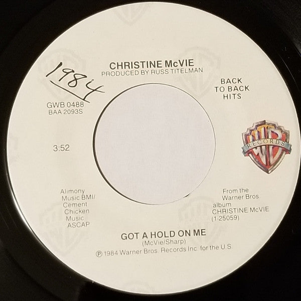 Christine McVie : Got A Hold On Me (7", Single)