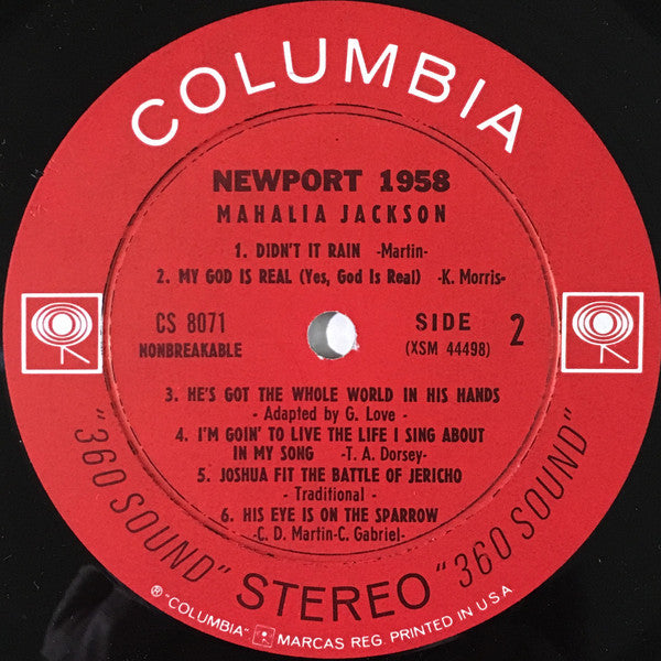 Mahalia Jackson : Newport 1958 (LP, Album, RE)