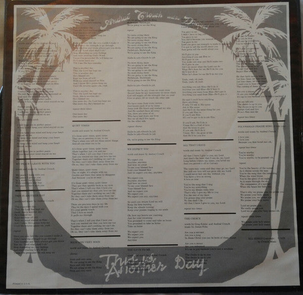 Andraé Crouch And The Disciples* : This Is Another Day (LP, Album, Gat)