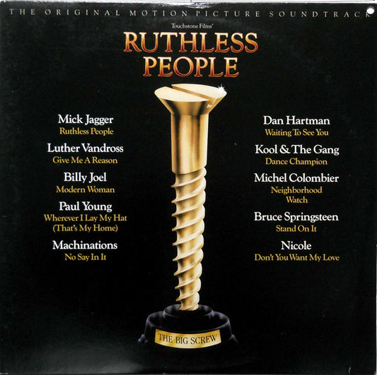 Various : Ruthless People (The Original Motion Picture Soundtrack) (LP, Comp, Car)