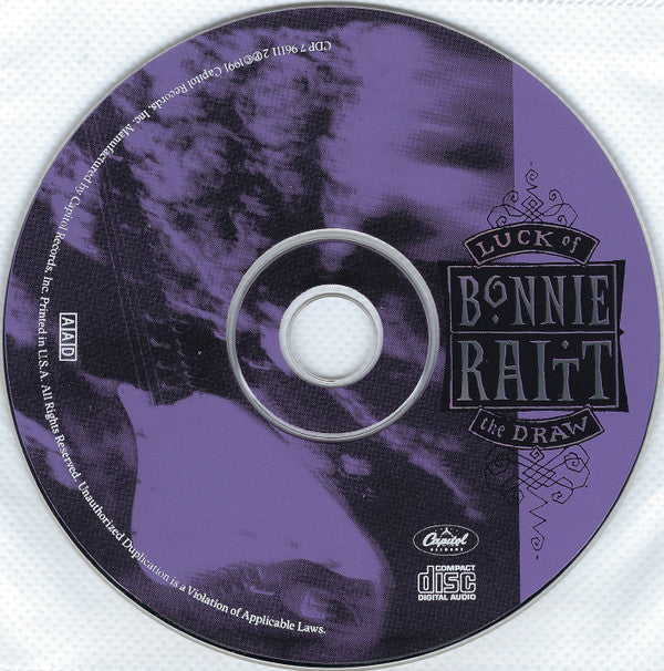 Bonnie Raitt : Luck Of The Draw (CD, Album, Dig)
