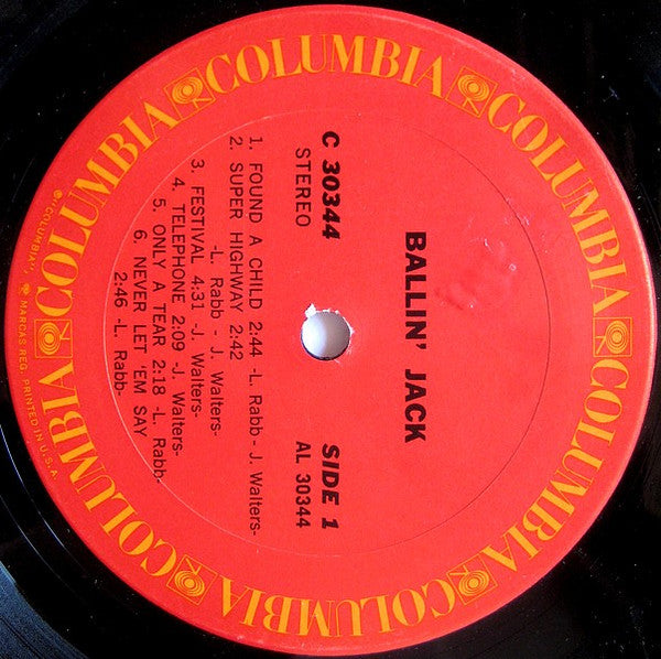 Ballin' Jack : Ballin' Jack (LP, Album, Ter)