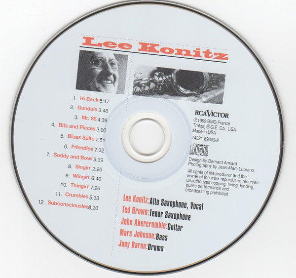 Lee Konitz : Sound Of Surprise (CD, Album)