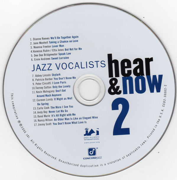 Various : Jazz Vocalists Hear & Now (2xCD, Comp)