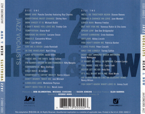 Various : Jazz Vocalists Hear & Now (2xCD, Comp)
