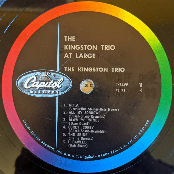 The Kingston Trio* : At Large (LP, Album, Mono, RP, Los)