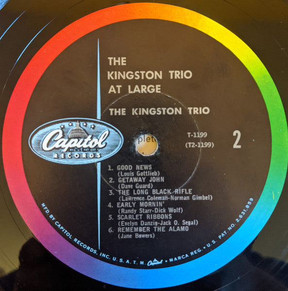 The Kingston Trio* : At Large (LP, Album, Mono, RP, Los)