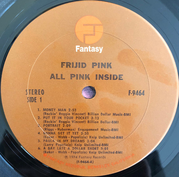 Frijid Pink : All Pink Inside (LP, Album)
