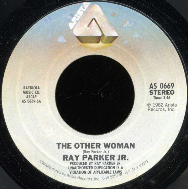 Ray Parker Jr. : The Other Woman (7", Single, Styrene, Pit)