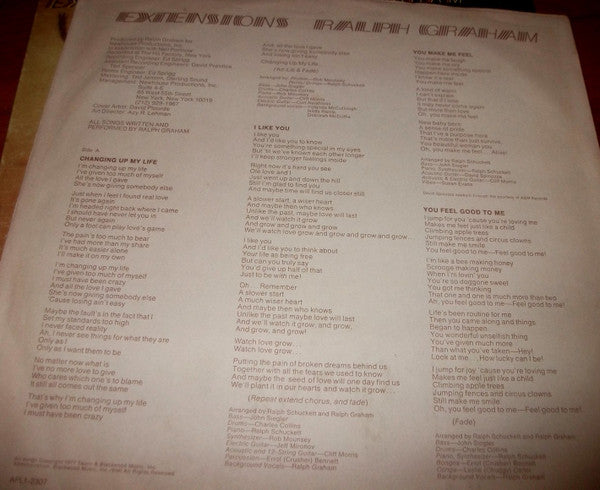 Ralph Graham : Extensions (LP, Album)