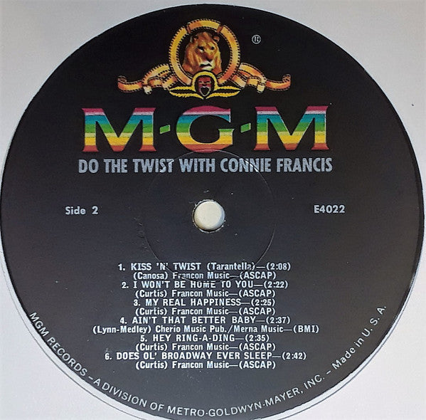 Connie Francis : Do The Twist (LP, Album, Mono)