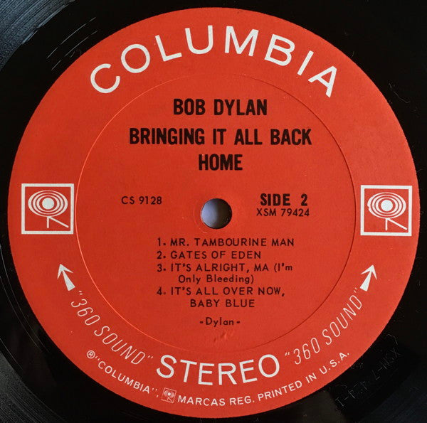 Bob Dylan : Bringing It All Back Home (LP, Album, RP, Pit)