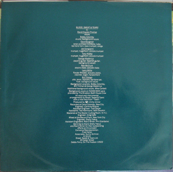 Blood, Sweat & Tears* Featuring David Clayton-Thomas : New City (LP, Album, Ter)