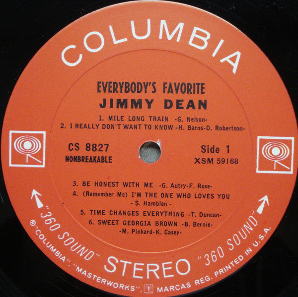 Jimmy Dean : Everybody's Favorite (LP, Album, RP)