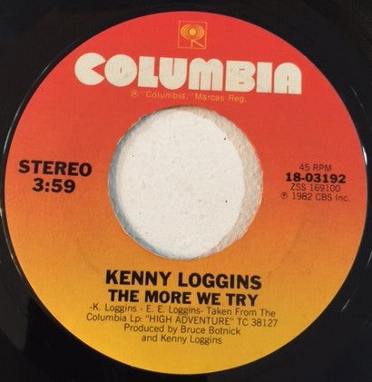 Kenny Loggins With Steve Perry : Don't Fight It (7", Single, Styrene, Ter)