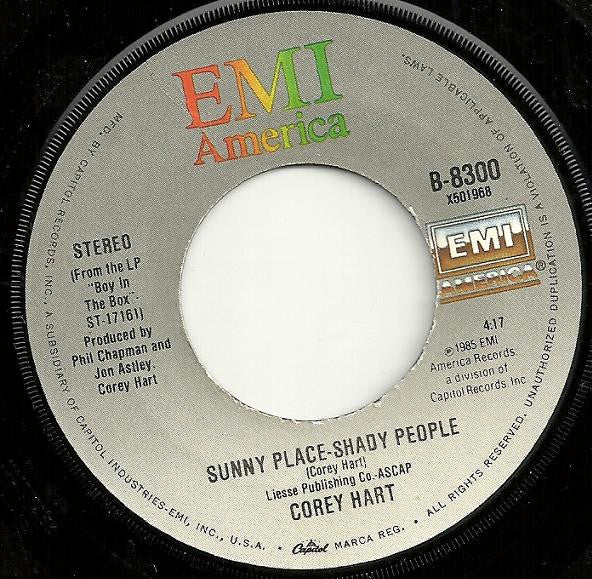Corey Hart : Everything In My Heart (7", Jac)