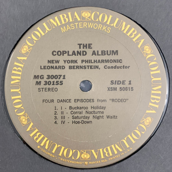Copland* - Leonard Bernstein, New York Philharmonic : The Copland Album (Appalachian Spring / Billy The Kid / El Salón México / Rodeo) (2xLP)